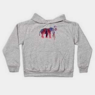 elephant and child Kids Hoodie